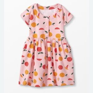 Hanna Andersson Apples and Oranges Snap Dress Short Sleeve